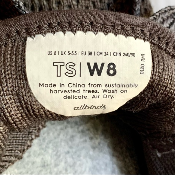 RETIRED Allbirds Tree Skipper Sneakers in Charcoal 8 - Picture 10 of 11